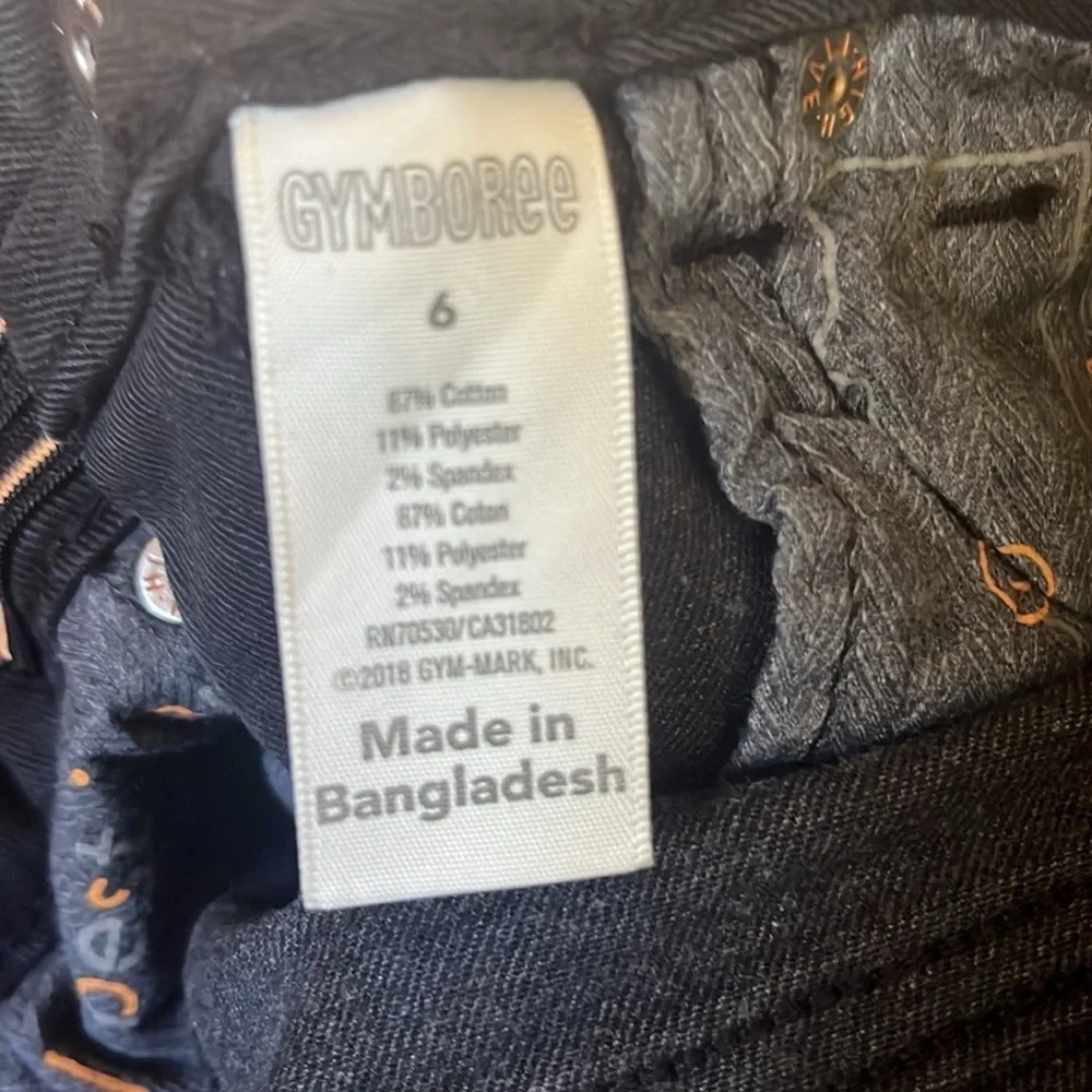 Nwt  Gymboree girls Super skinny black jeans size 6.